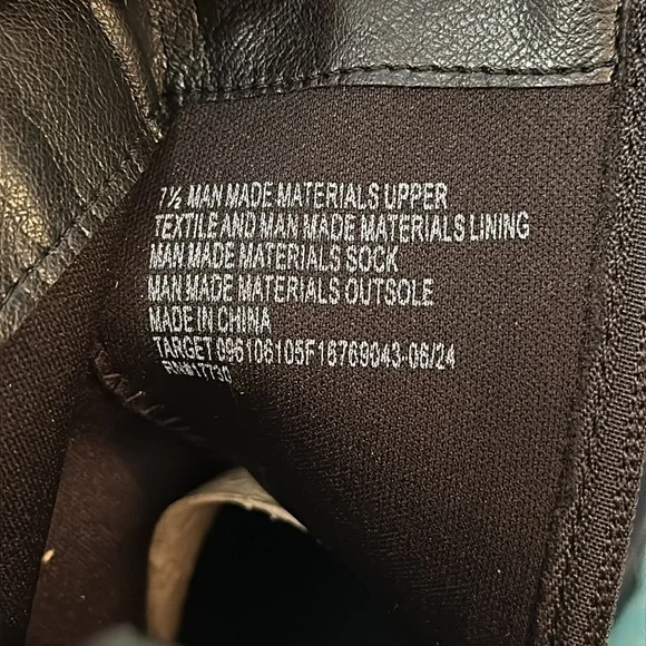 Women’s Black Ankle Biker Boots with Buckle Detail Sz 8.5 NEW! FIRM! - Picture 7 of 7